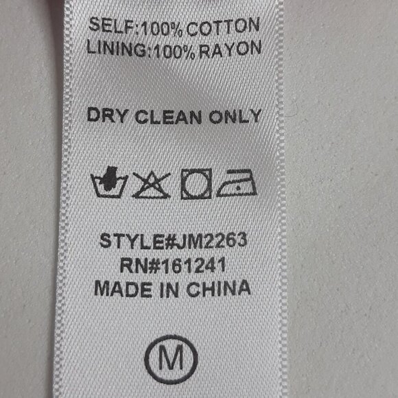 J.Marie Embroidered Floral Flutter Sleeve Top M Boho Coquette Cottagecore - Picture 8 of 8